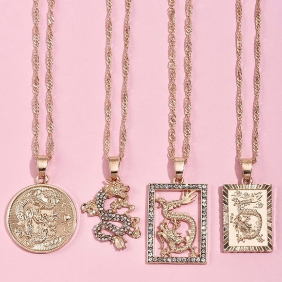 Urban Outfitters Jewelry - NEW!! 💛 4pc Chinese Pendant Necklace